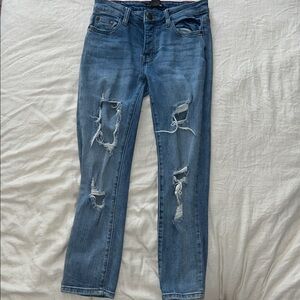 Fashion Nova Distressed Blue Jeans